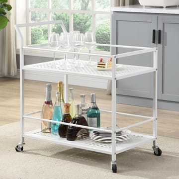 Fenino serveringsvogn 79 cm - Matt hvit - Møbler - Bord - Serveringsvogn - Drinkvogn