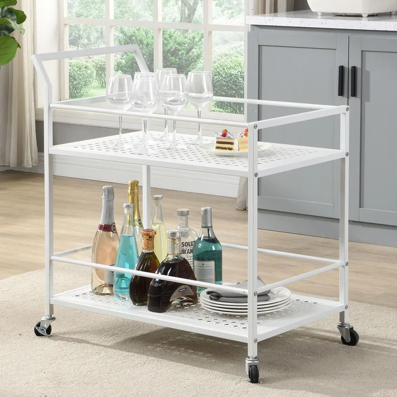 Fenino serveringsvogn 79 cm - Matt hvit - Møbler - Bord - Serveringsvogn - Drinkvogn