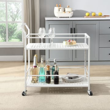 Fenino serveringsvogn 79 cm - Matt hvit - Møbler - Bord - Serveringsvogn - Drinkvogn
