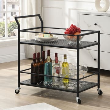 Fenino serveringsvogn 79 cm - Matt svart - Møbler - Bord - Serveringsvogn - Drinkvogn