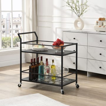 Fenino serveringsvogn 79 cm - Matt svart - Møbler - Bord - Serveringsvogn - Drinkvogn