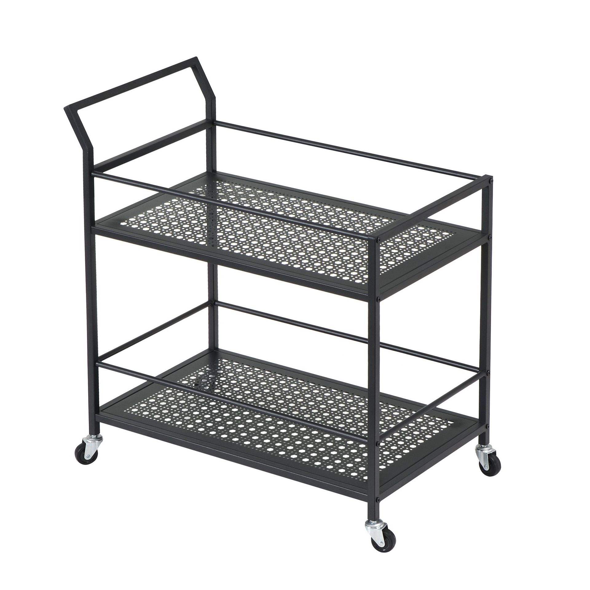 Fenino serveringsvogn 79 cm - Matt svart