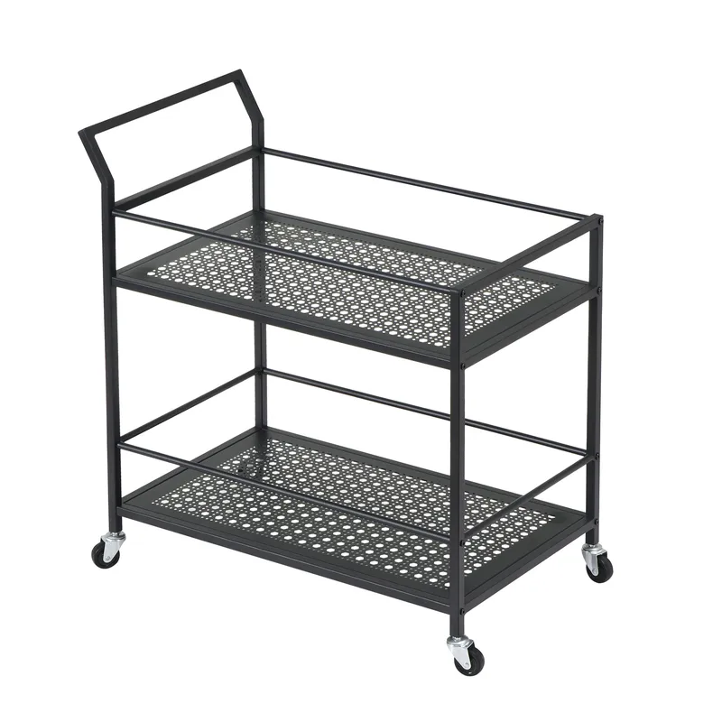 Fenino serveringsvogn 79 cm, Matt svart
