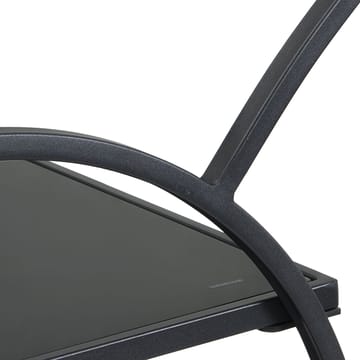 Galira serveringsvogn 46 cm - Matt svart med svart speilglass - Møbler - Bord - Serveringsvogn - Drinkvogn