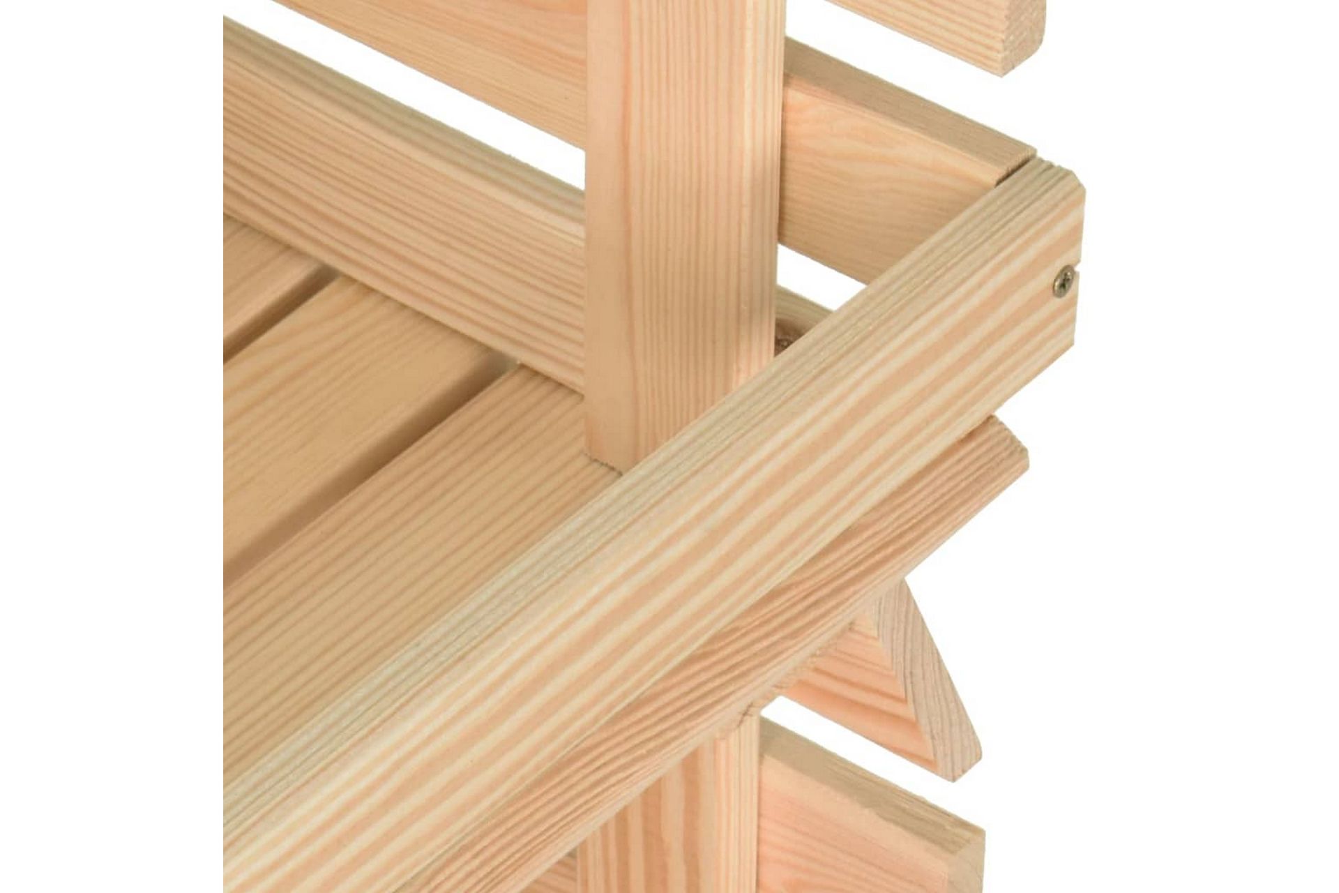 Grønnsakstralle 37x30x80 cm heltre furu - Brun - Møbler - Bord - Serveringsvogn - Rullebord & rullevogn