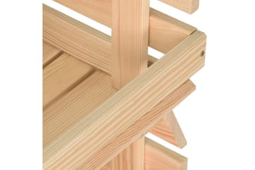 Grønnsakstralle 37x30x80 cm heltre furu - Brun - Møbler - Bord - Serveringsvogn - Rullebord & rullevogn