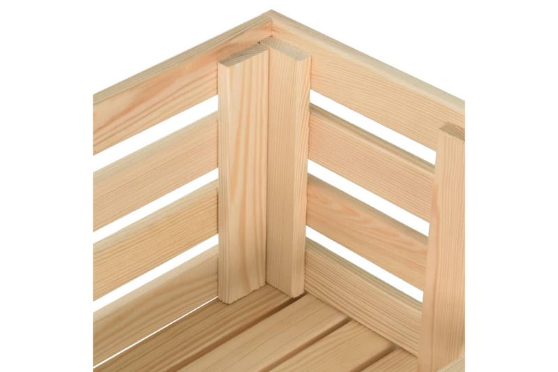 Grønnsakstralle 37x30x80 cm heltre furu - Brun - Møbler - Bord - Serveringsvogn - Rullebord & rullevogn