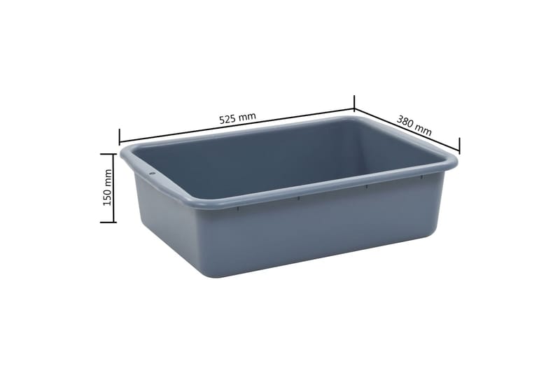Kjøkkenvogn med plastbeholdere 87x43,5x92 cm - Møbler - Bord - Serveringsvogn - Kjøkkenvogn & kjøkkentralle