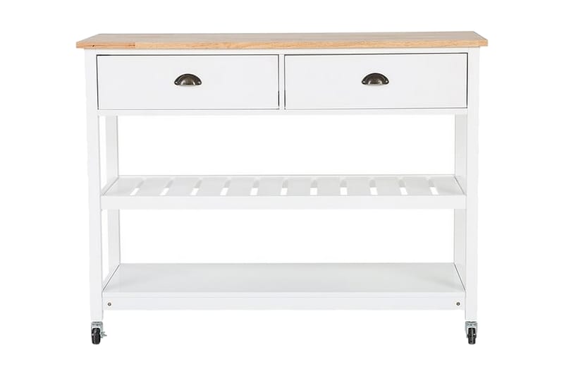 Navarino Serveringsvogn 48 | 120 cm - Hvit - Møbler - Bord - Serveringsvogn - Kjøkkenvogn & kjøkkentralle