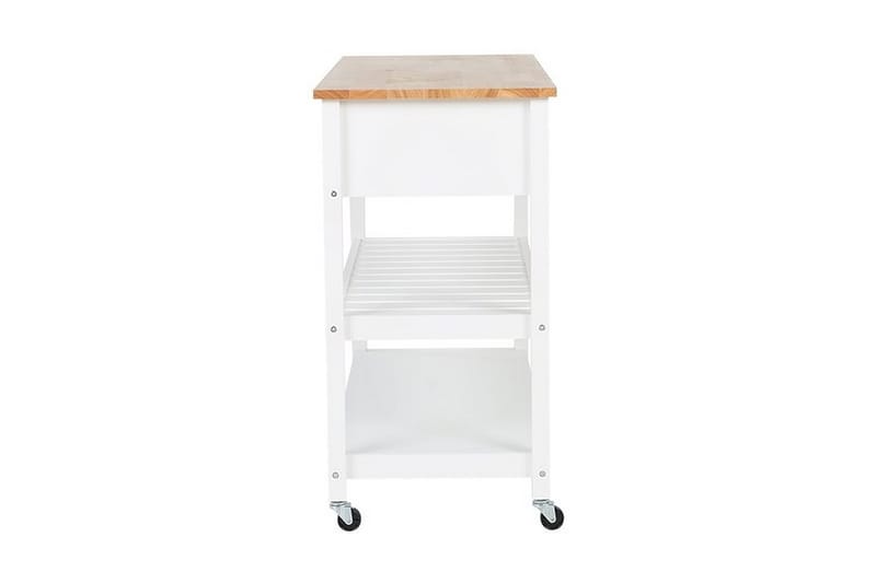 Navarino Serveringsvogn 48 | 120 cm - Hvit - Møbler - Bord - Serveringsvogn - Kjøkkenvogn & kjøkkentralle