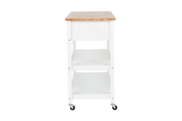 Navarino Serveringsvogn 48 | 120 cm - Hvit - Møbler - Bord - Serveringsvogn - Rullebord & rullevogn