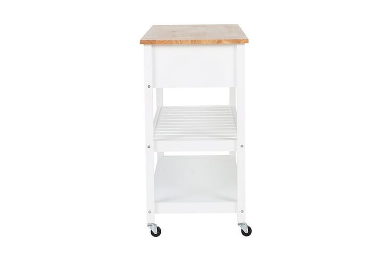 Navarino Serveringsvogn 48 | 120 cm - Hvit - Møbler - Bord - Serveringsvogn - Kjøkkenvogn & kjøkkentralle