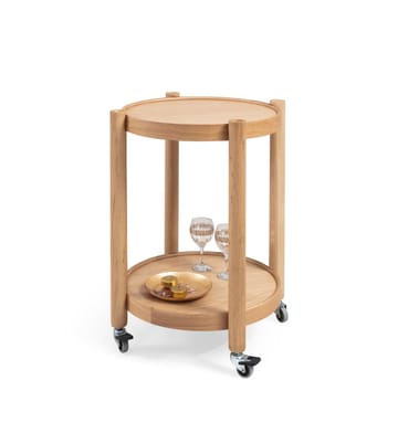Serveringsbord Wallxpert Clover (50 x 70 x 50 cm) eik - Eik - Møbler - Bord - Serveringsvogn - Drinkvogn