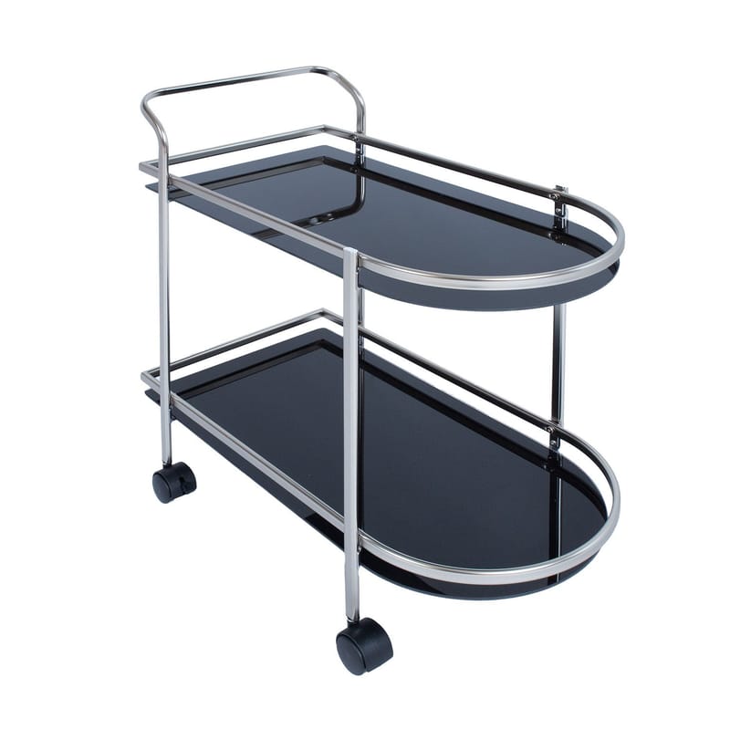 Serveringsvogn HOME4YOU Gertu Svart/Nikkel - svart/nikkel - Møbler - Bord - Serveringsvogn - Drinkvogn