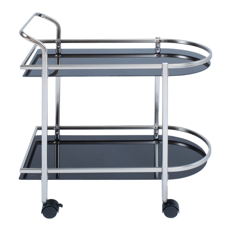 Serveringsvogn HOME4YOU Gertu Svart/Nikkel - svart/nikkel - Møbler - Bord - Serveringsvogn - Drinkvogn