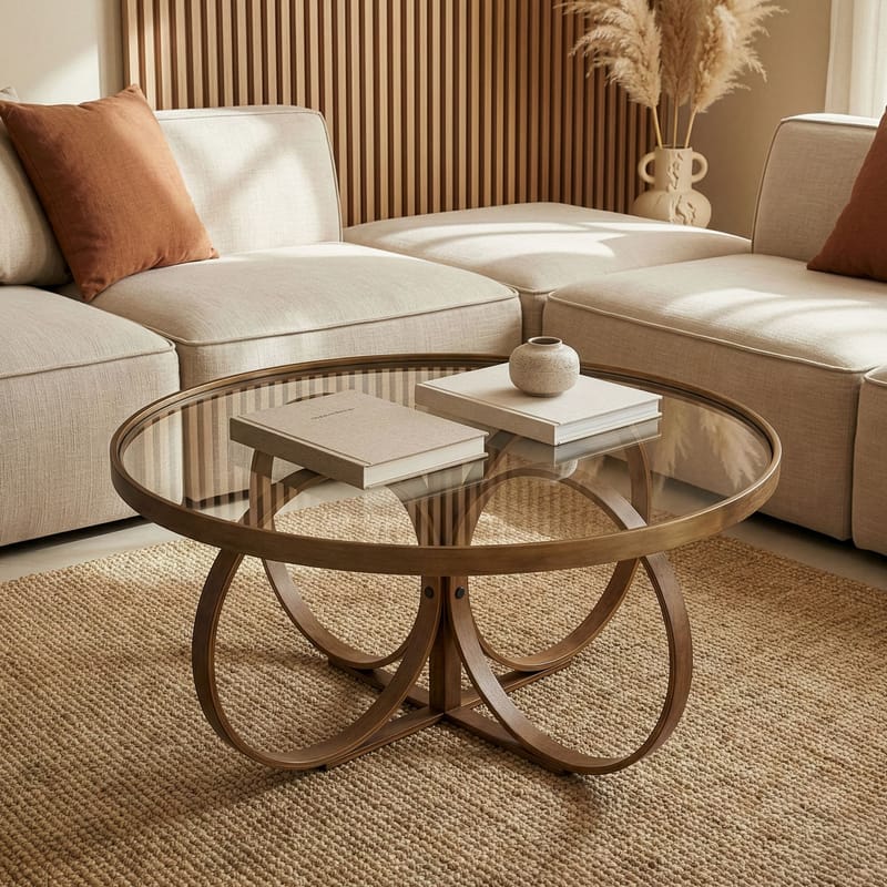 Setira Sofabord 100 cm - Valnøtt - Møbler - Bord - Sofabord