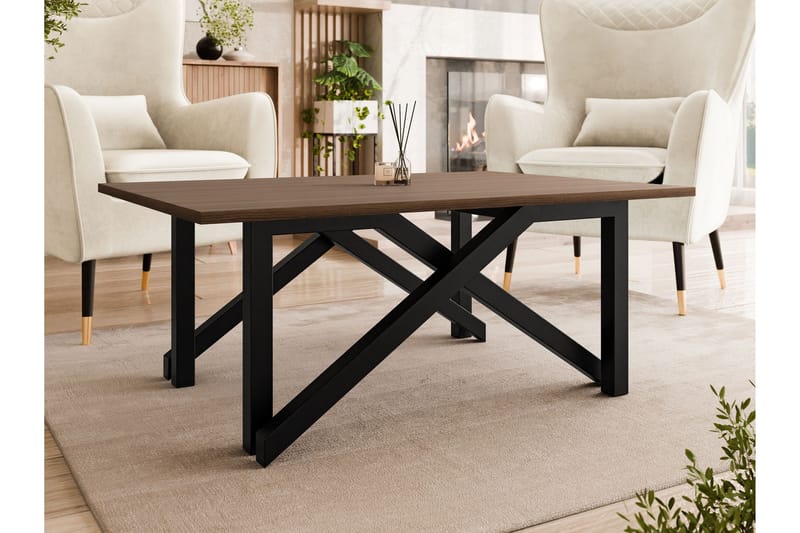 Seyloren Sofabord 100 cm - Brun/Svart - Møbler - Bord - Sofabord