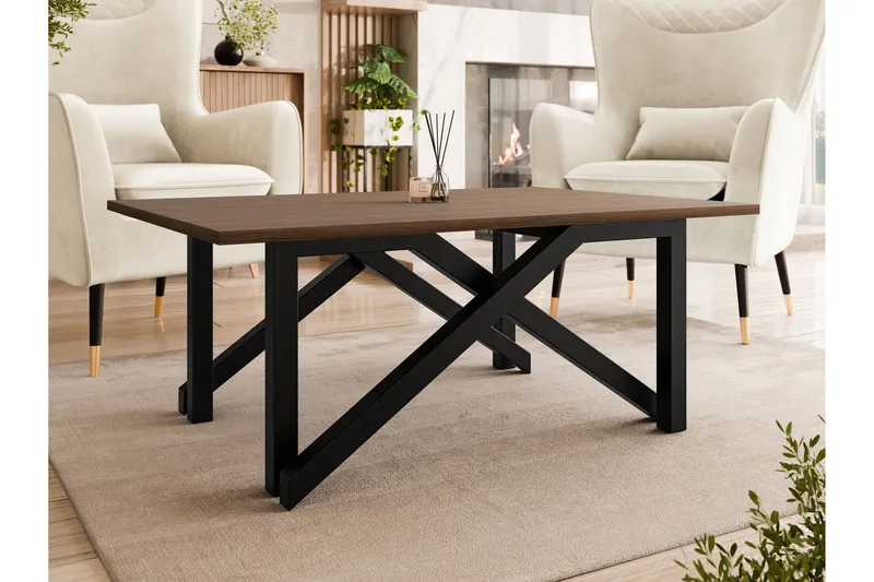 Seyloren Sofabord 100 cm - Brun/Svart - Møbler - Bord - Sofabord