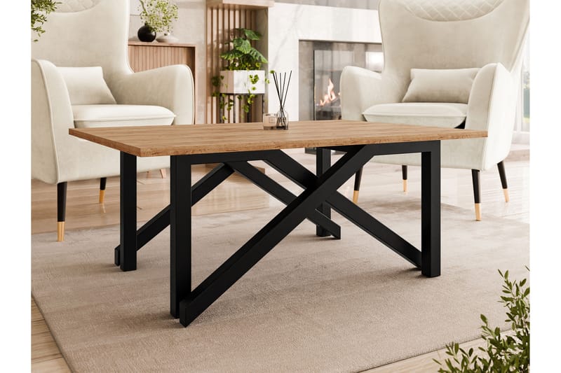 Seyloren Sofabord 100 cm - Brun/Svart - Møbler - Bord - Sofabord