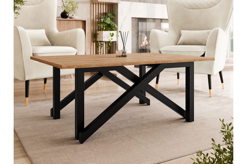 Seyloren Sofabord 100 cm - Brun/Svart - Møbler - Bord - Sofabord