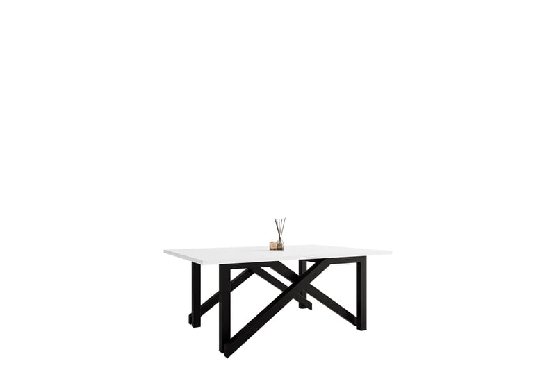 Seyloren Sofabord 100 cm - Hvit/Svart - Møbler - Bord - Sofabord