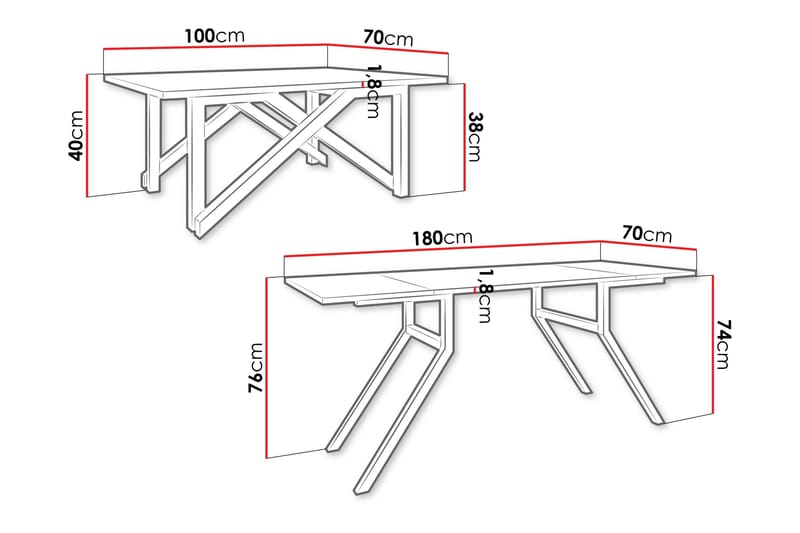 Seyloren Sofabord 100 cm - Svart - Møbler - Bord - Sofabord