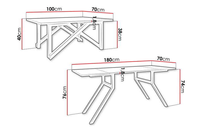 Seyloren Sofabord 100 cm - Svart - Møbler - Bord - Sofabord