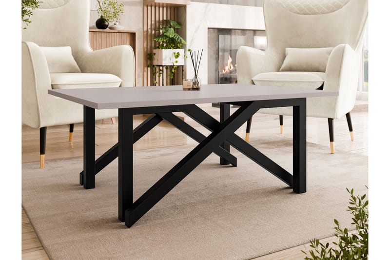 Seyloren Sofabord 100 cm - Svart/Beige - Møbler - Bord - Sofabord