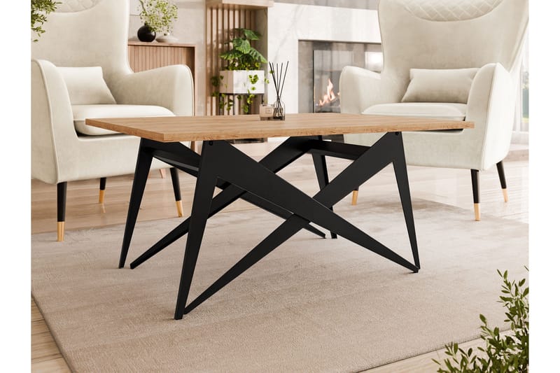 Seyloren Sofabord 90 cm - Svart/Brun - Møbler - Bord - Sofabord