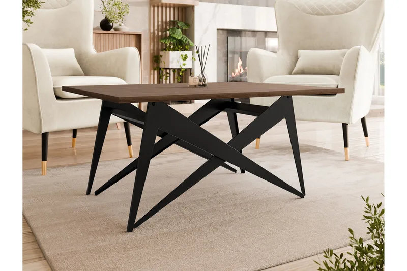 Seyloren Sofabord 90 cm - Svart/Brun - Møbler - Bord - Sofabord