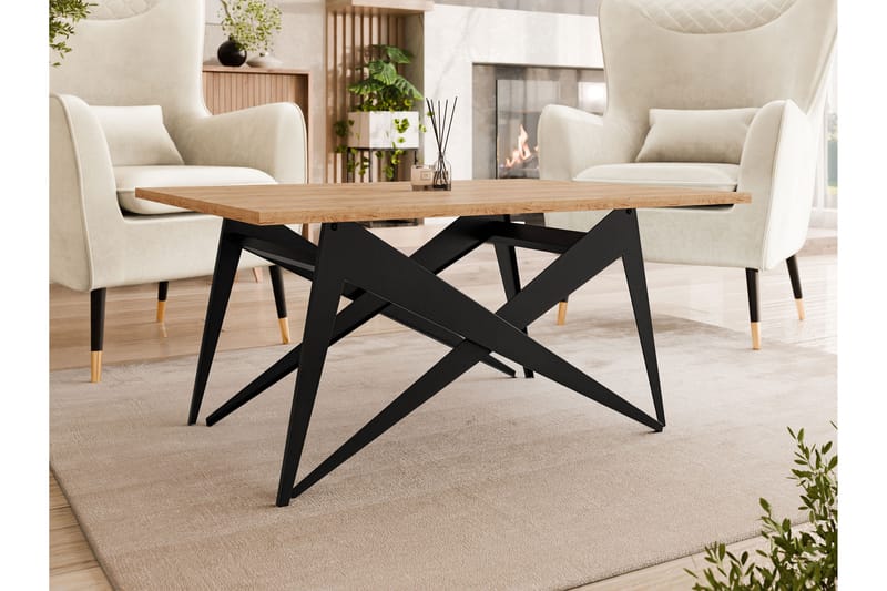 Seyloren Sofabord 90 cm - Svart/Brun - Møbler - Bord - Sofabord