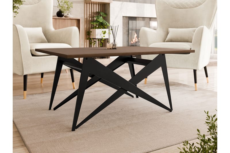 Seyloren Sofabord 90 cm - Svart/Brun - Møbler - Bord - Sofabord