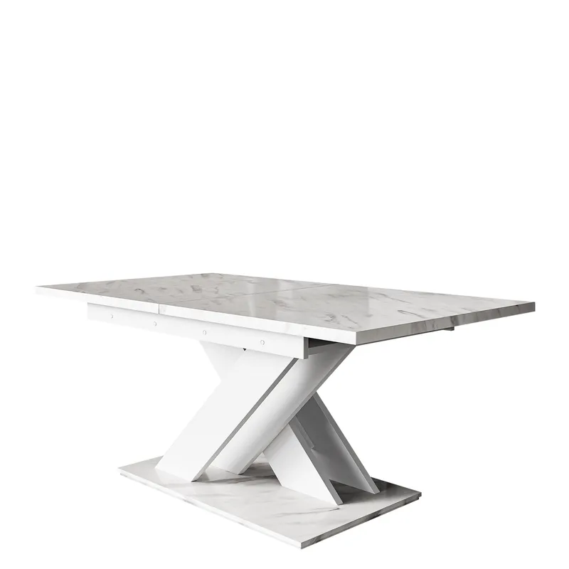 Shea Förlängningsbart Spisebord 140-180 cm Rektangulær, Hvit