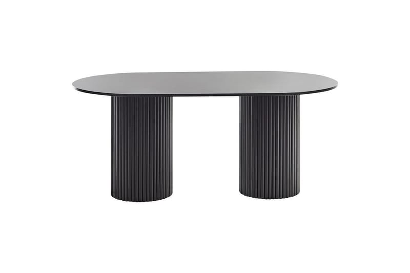 Sheridan Ovalt Spisebord 180 cm i Tre - Svart - Møbler - Bord - Spisebord & kjøkkenbord