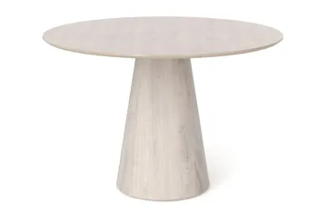 Siena lite rundt spisebord 110 cm finér - Hvitlasert eik - Møbler - Bord - Spisebord & kjøkkenbord
