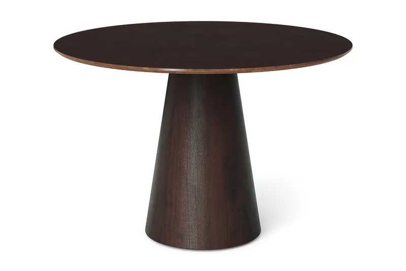 Siena lite rundt spisebord 110 cm finér - Mørkebrun røkt eik - Møbler - Bord - Spisebord & kjøkkenbord