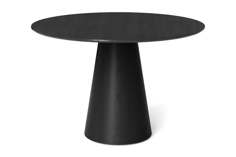 Siena lite rundt spisebord 110 cm finér - Svart - Møbler - Bord - Spisebord & kjøkkenbord
