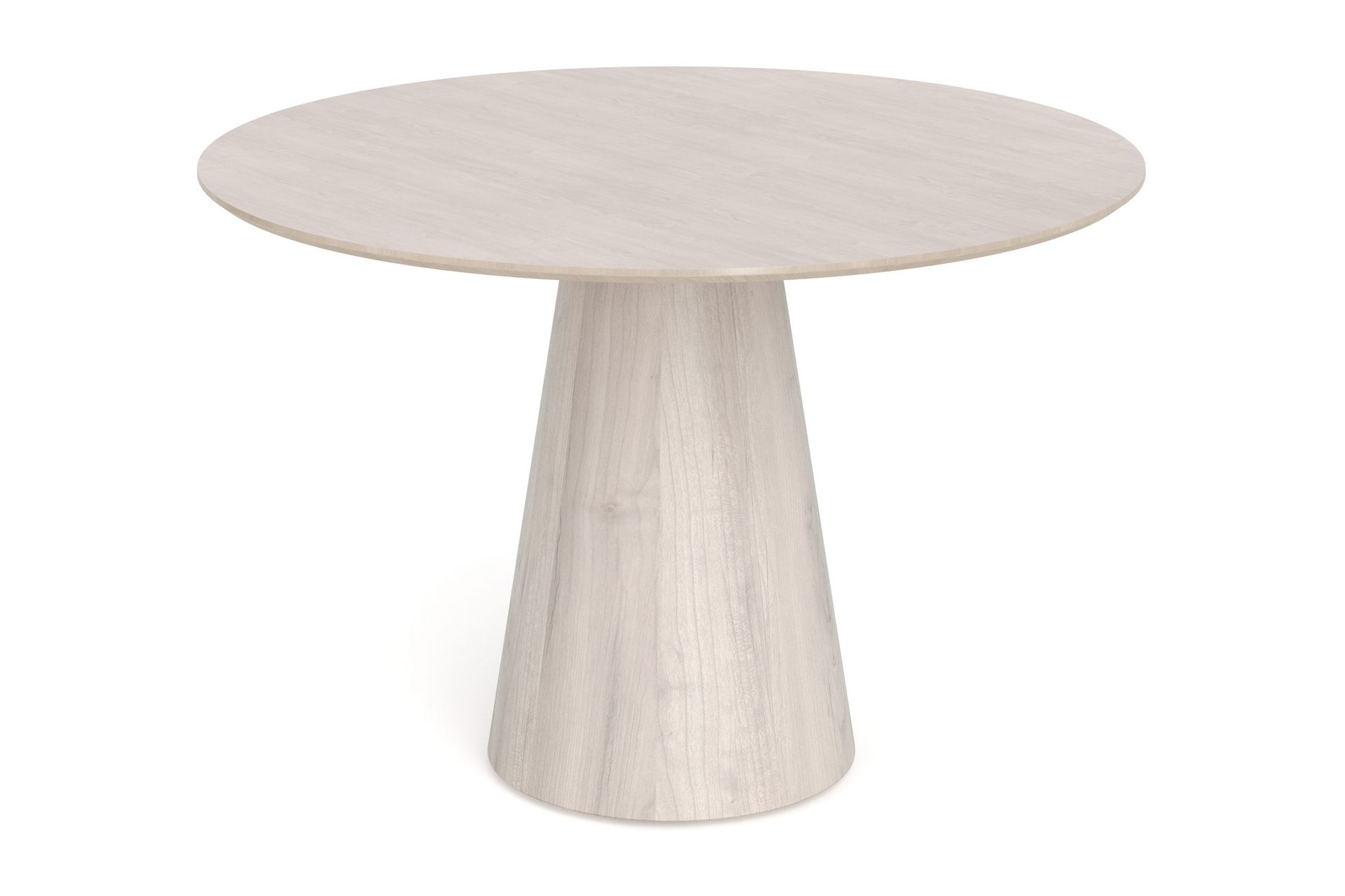 Siena lite rundt spisebord 110 cm finer - Hvitlasert eik