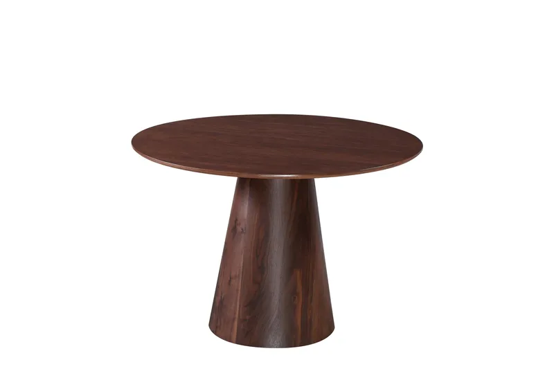 Siena Lite Spisebord Rundt 110 cm Finer - Valnøtt - Møbler - Bord - Spisebord & kjøkkenbord