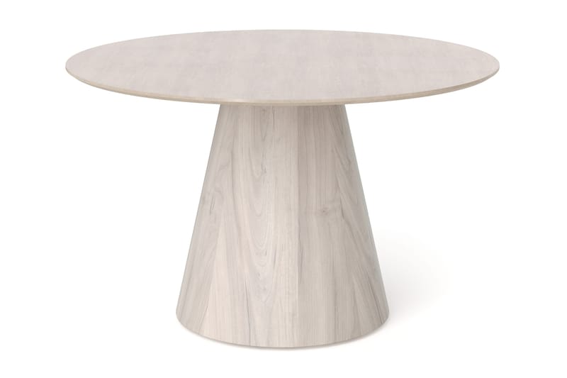 Siena Rundt Spisebord 130 cm Finer - Hvitpigmentert - Møbler - Bord - Spisebord & kjøkkenbord