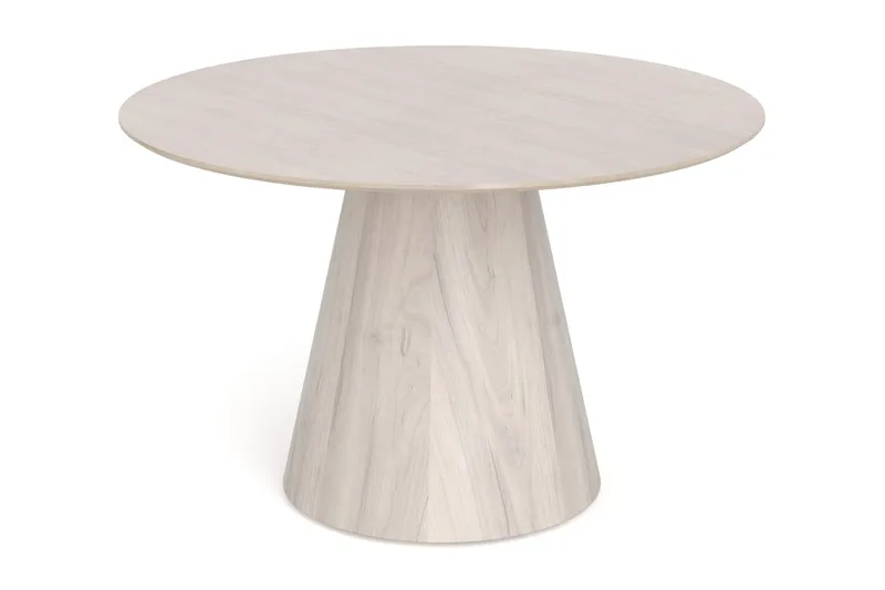 Siena Rundt Spisebord 130 cm Finer, Hvitpigmentert