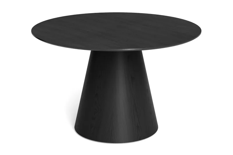 Siena Rundt Spisebord 130 cm Finer, Svart