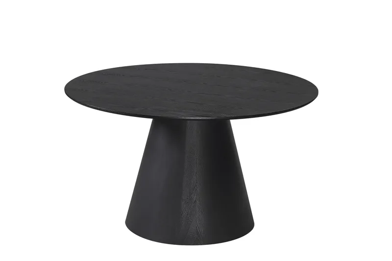 Siena Rundt Spisebord 130 cm Finer, Svart