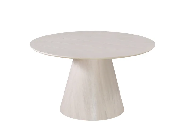 Siena Rundt Spisebord 130 cm - Hvitvasket - Møbler - Bord - Spisebord & kjøkkenbord