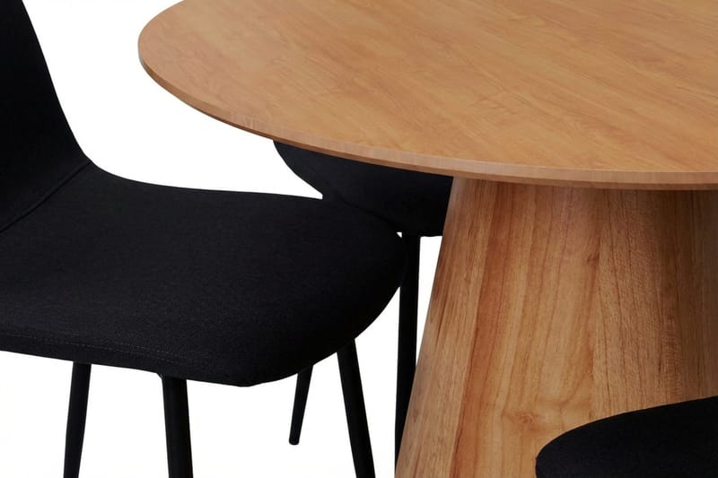 Siena spisegruppe rund 110 cm eik med 4 Nibe spisestoler - Eik - Møbler - Bord - Spisegrupper