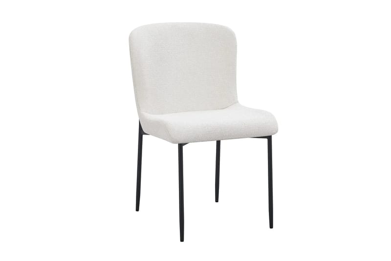 Siena Spisegruppe Rund 110 cm Røkt Eik med 4 Elsie Spisestoler - Røkt Eik/Hvit - Møbler - Bord - Spisegrupper