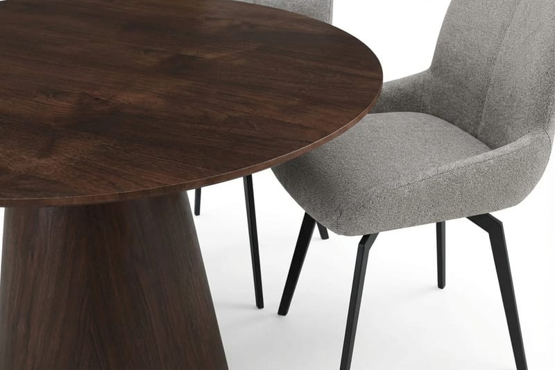 Siena spisegruppe rund 110 cm røkt eik med 4 Mora spisestoler - Røkt eik - Møbler - Bord - Spisegrupper