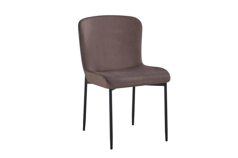 Siena Spisegruppe Rund 110 cm Valnøtt med 4 Elsie Spisestoler - Valnøtt/Brun - Møbler - Bord - Spisegrupper