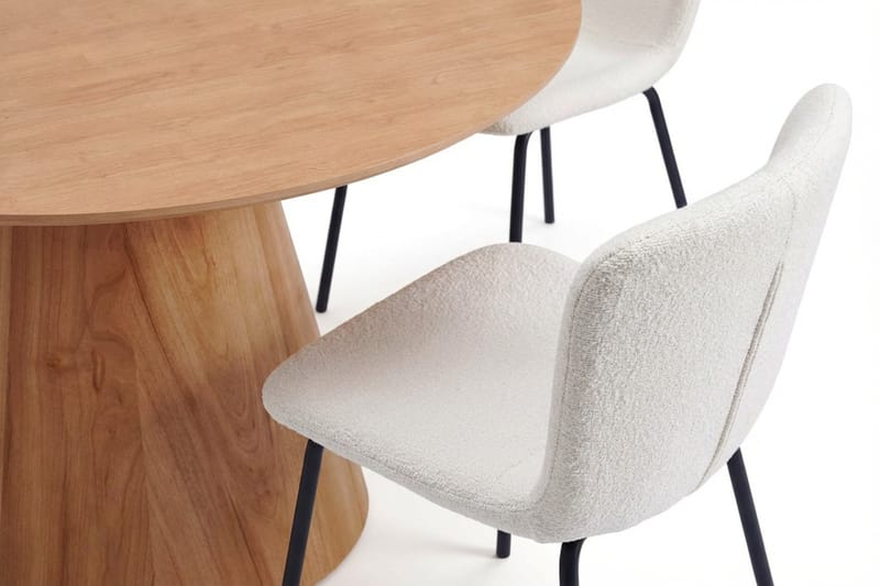 Siena spisegruppe rund 130 cm eik med 6 Katy spisestoler - Eik - Møbler - Bord - Spisegrupper
