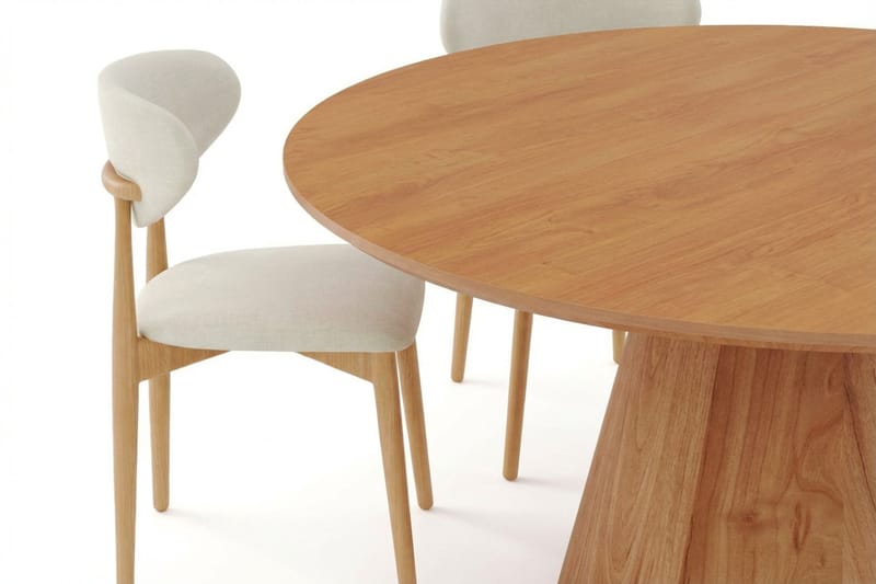 Siena spisegruppe rund 130 cm eik med 6 Molly spisestoler - Eik - Møbler - Bord - Spisegrupper